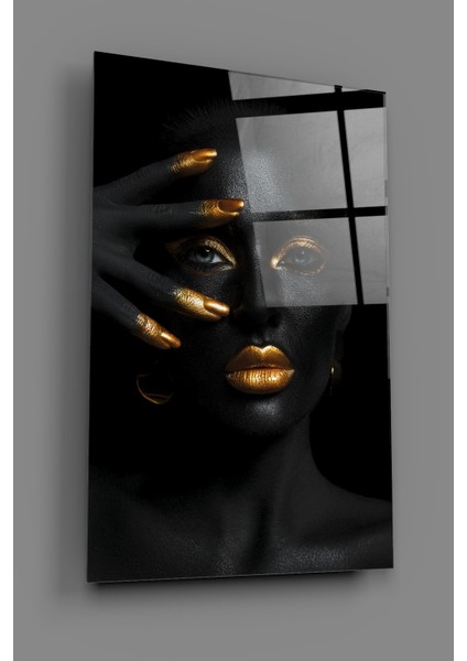 Altın Kadın Dekoratif Cam Tablo fiyatları