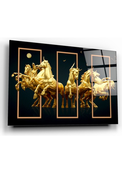 Altın Atlar Cam Tablo modelleri