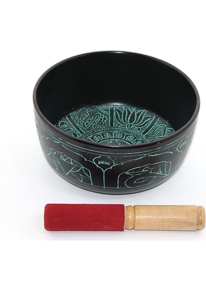 Huzur ve Dinginlik Veren Desenli Meditasyon Çanı 19 cm