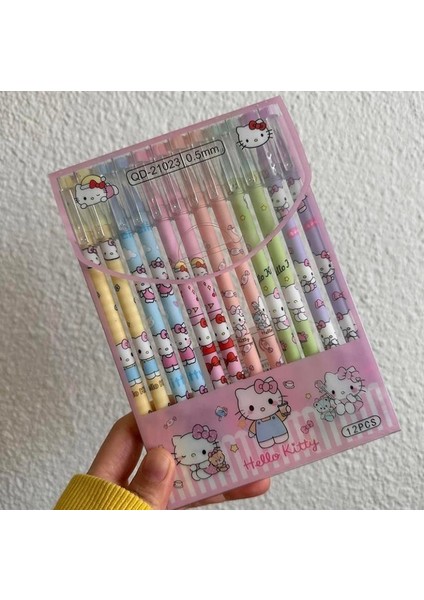 Kawai Sanrio Hello Kitty 0 5 Jel Kalem Mavi Mürekkep