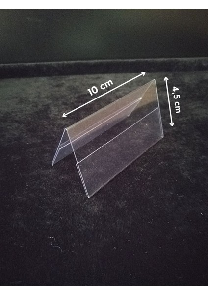 50 Adet Pvc Şeffaf Etiketlik Çatı Tipi 8 x 4 5 cm Çift Yönlü Etiketliği Ürün Etiketliği Stand Etiketlik İsimlik Ürün Bilgilendirme Kağıt Koyma Şeffaf Aparat fiyatları
