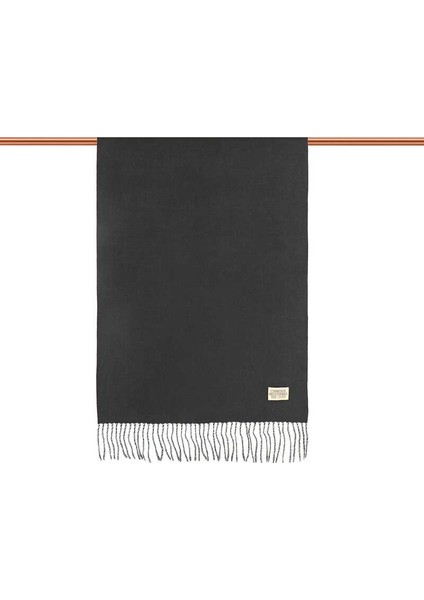 Siyah Gri Çift Taraflı Kışlık Şal modelleri