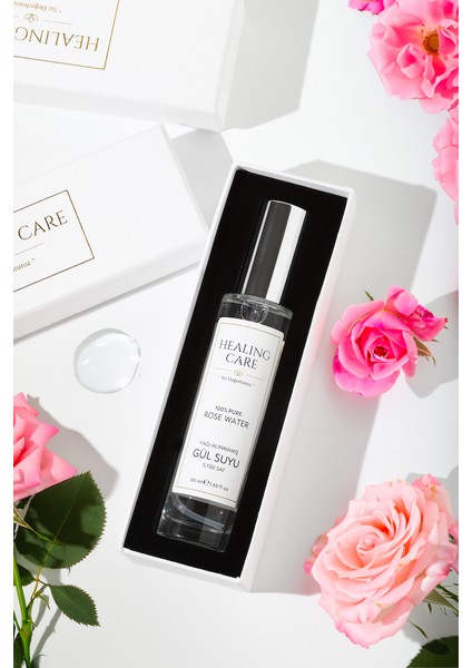 %100 Doğal Yağı Alınmamış Saf Gül Suyu Tonik Çanta Boy 50 ml