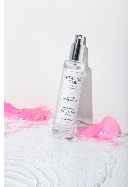 %100 Doğal Yağı Alınmamış Saf Gül Suyu Tonik Çanta Boy 50 ml