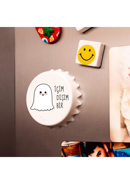Içim Dışım Bir Baskılı Magnet Açacak