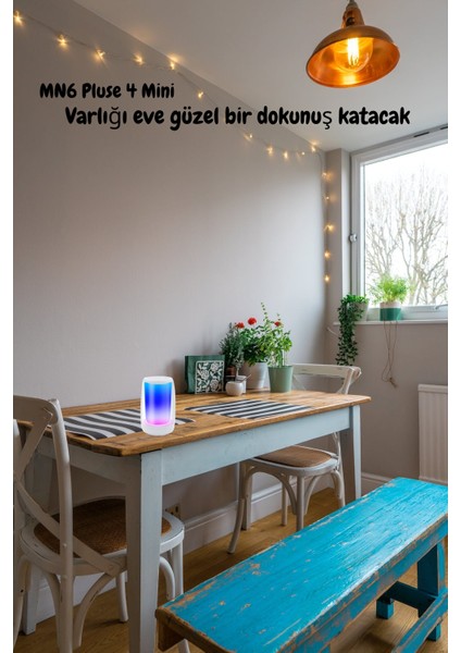 Pluse 4 Mini Taşınabilir Bluetooth Hoparlör/360°ledli Hoparlör/dekoratif Aydınlatma/led Işıklı Gece Lambası fırsatları