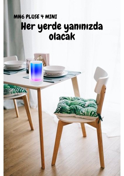 Pluse 4 Mini Taşınabilir Bluetooth Hoparlör/360°ledli Hoparlör/dekoratif Aydınlatma/led Işıklı Gece Lambası