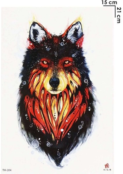 Geçici Kurt Dövme Tattoo