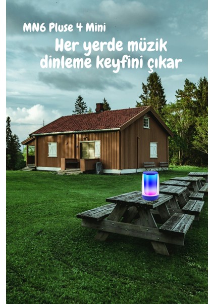 Pluse 4 Mini Taşınabilir Bluetooth Hoparlör. Işıklı Bluetooth Hoparlör. Kablosuz Bluetooth Hoparlör.temperli Camdan Üretilmiş Bluetooth Hoparlör