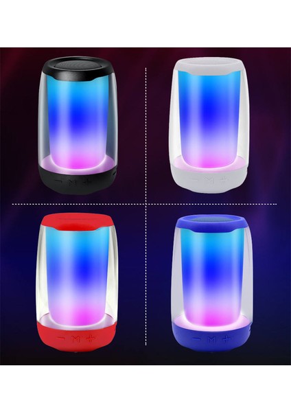 Pluse 4 Mini Taşınabilir Bluetooth Hoparlör. Işıklı Bluetooth Hoparlör. Kablosuz Bluetooth Hoparlör.temperli Camdan Üretilmiş Bluetooth Hoparlör