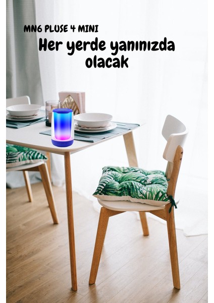 Pluse 4 Mini Taşınabilir Bluetooth Hoparlör. Işıklı Bluetooth Hoparlör. Kablosuz Bluetooth Hoparlör.temperli Camdan Üretilmiş Bluetooth Hoparlör