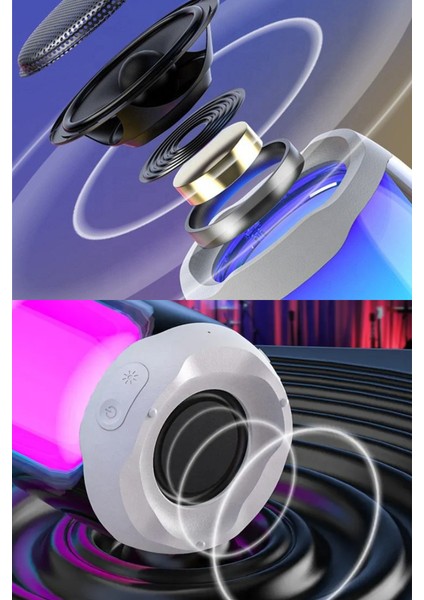 Pluse 4 Mini Taşınabilir Bluetooth Hoparlör. Işıklı Bluetooth Hoparlör. Kablosuz Bluetooth Hoparlör.temperli Camdan Üretilmiş Bluetooth Hoparlör