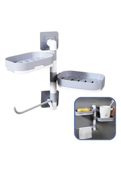 Buffer® Çoklu Sabun Tutucu Fonksiyonel Banyo Sabunluk