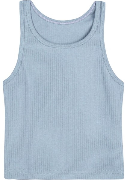 2,li Pamuklu Kalın Askılı Crop Kadın Kısa Atlet