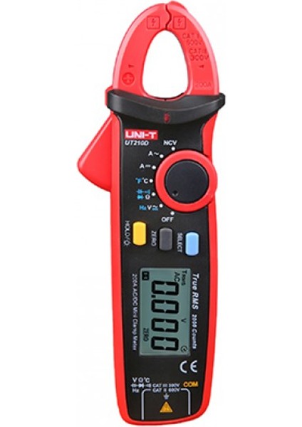Unı-T UT-210D 200A Ac/dc Frekans+Isı+Temassız+True Rms Mini Pensampermetre