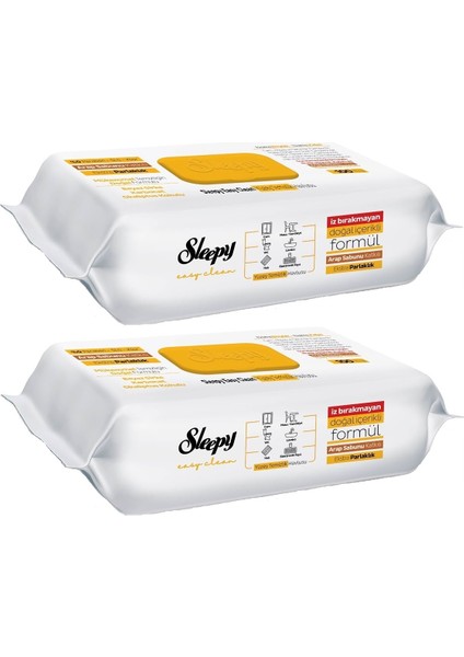 Easy Clean Yüzey Temizlik Havlusu 100 Yaprak Arap Sabunlu 2'li Set 200 Yaprak