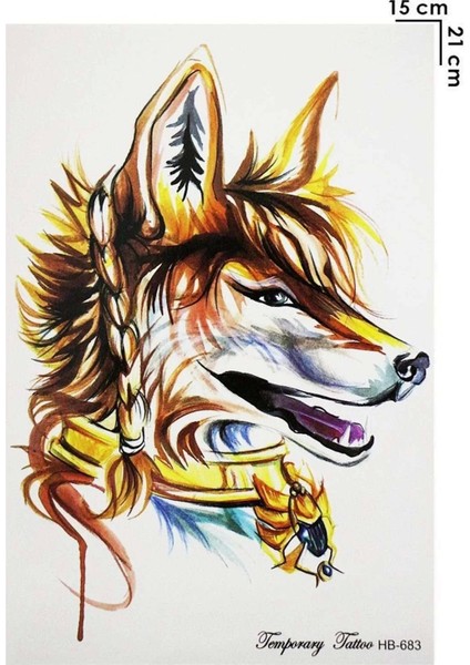 Geçici Tilki Dövme Tattoo