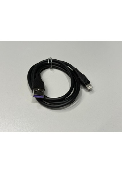 JK Iphone Uyumlu Hızlı Şarj ve Data Aktarım Kablosu (8 Pin Lighting Kablo-Kalın, Özel Üretim,siyah)