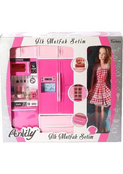 02318 Anlily Bebekli Mutfak Dolabı Oyun Seti -Oydaş