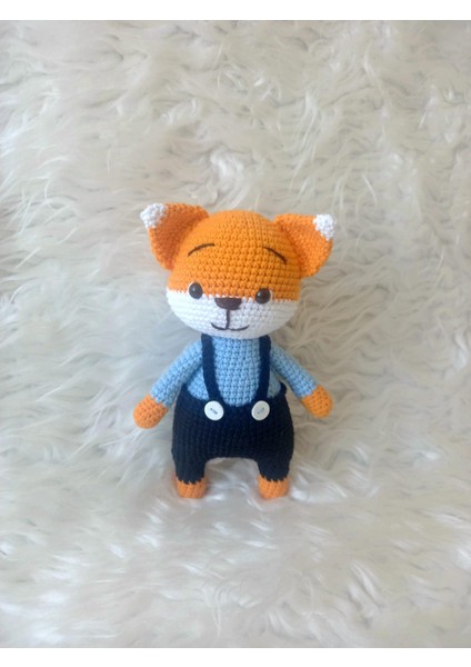 Tilki Yuki Amigurumi Organik Oyuncak