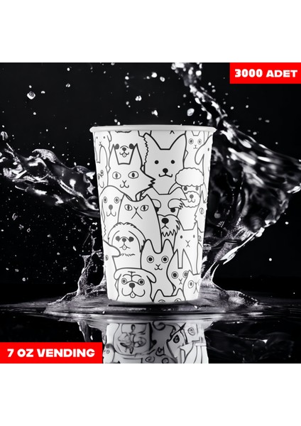 SH-3000 Karton Bardak 7 Oz Vending (Otomat Uyumlu) 3000'LI