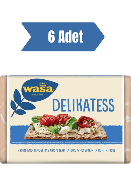 Gevrek Ekmek Crispbread Delikatess 270 gr 6 Adet