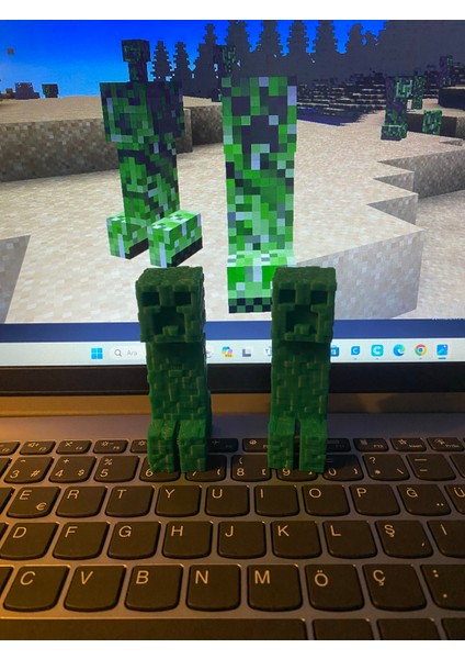 minecraft lego ve figür 3 adet