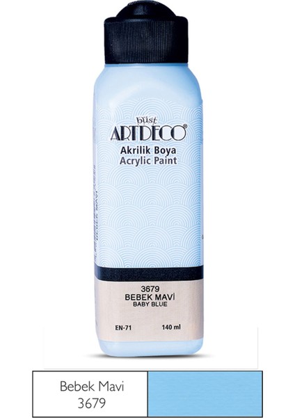 Akrilik Boya 140 ml Bebek Mavi