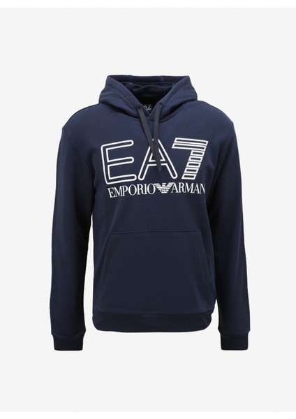 Kapüşon Yaka Koyu Lacivert Erkek Sweatshirt 6RPM09PJSHZ1554