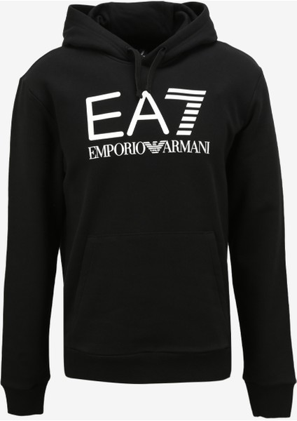 Ea7 Kapüşon Yaka Siyah Erkek Sweatshirt 6RPM17PJSLZ1200