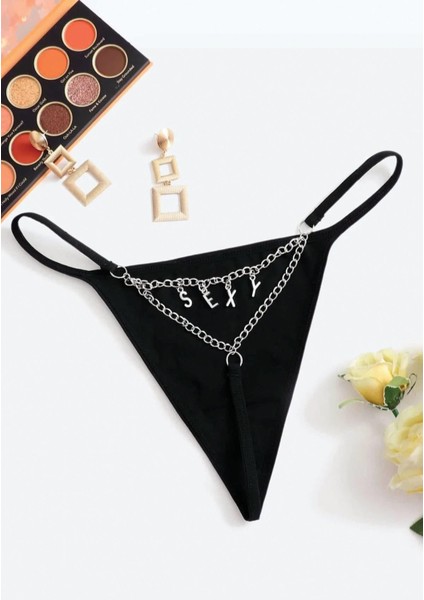 Arias Closet Arkası Sexy Yazılı Zincirli Tanga Külot OZN-19931 indirimleri