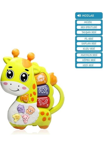 JLG-855-69A Işıklı ve Müzikli Zürafa