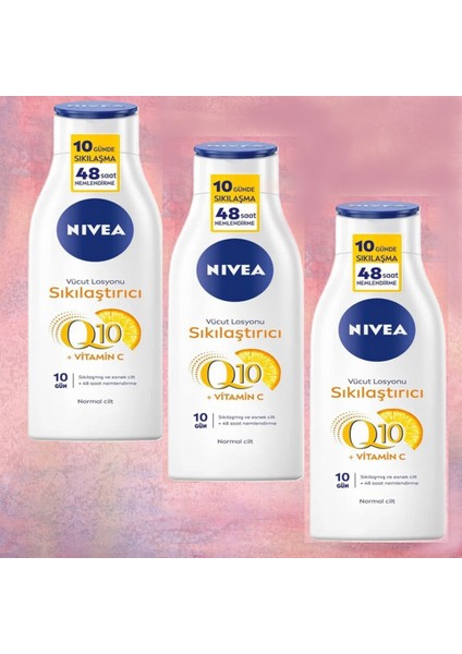 3 Adet Nivea Q10 Sıkılaştırıcı Vücut Losyonu SÜPER EKO PAKET 3 x 250 ml fiyatları