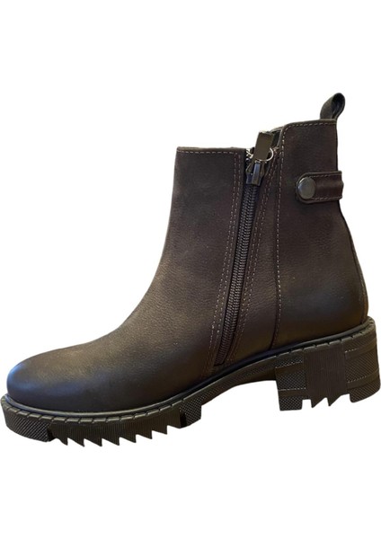 Kadın Hakiki Deri Günlük Bot 1950811K - Kahve - 36 modelleri