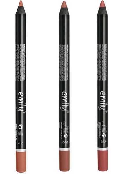 Emily Dudak Kalemi 3'lü NO:203-222-226