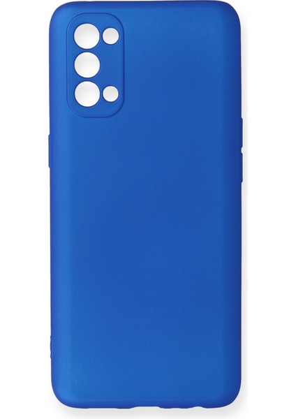 Oppo Reno 4 Kılıf Premium Rubber Silikon - Mavi 109008