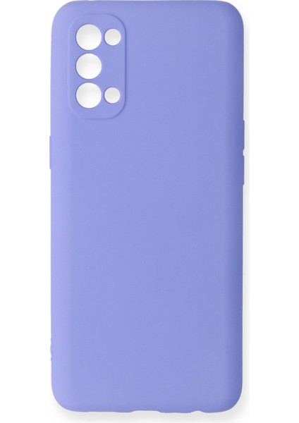 Oppo Reno 4 Kılıf Premium Rubber Silikon - Lila 109008