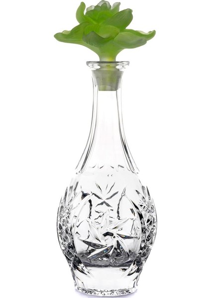 Yeşil Kapaklı Cam Şişe 35 cm 800 ml