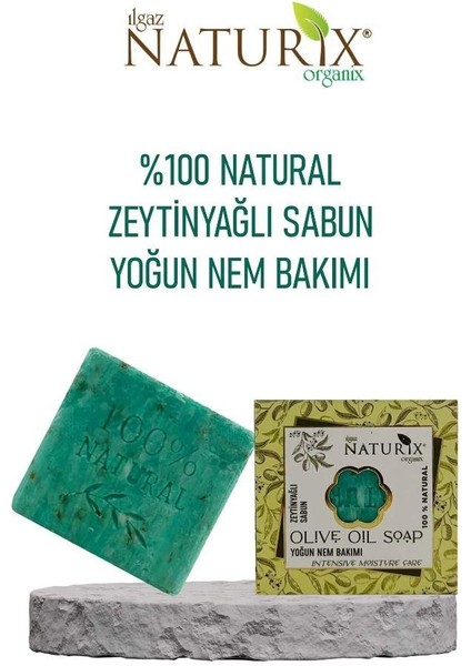 Natural Zeytinyağlı Sabun Cilt ve Saç Sabunu Doğal Nemlendirici Arındırıcı