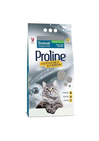 Pro Line Proline Aktif Karbonlu Topaklanan Doğal Kedi Kumu 20 Lt