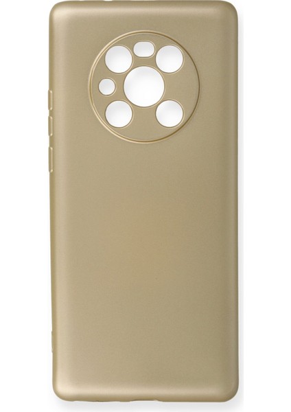 Huawei Mate 40 Pro Kılıf Premium Rubber Silikon - Gold 109008