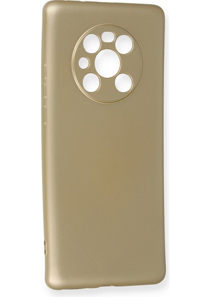 Huawei Mate 40 Pro Kılıf Premium Rubber Silikon - Gold 109008