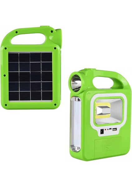 Powermaster HB-6399B Solar Çalışma Lambası (2 Parça Ampulü Unutma)