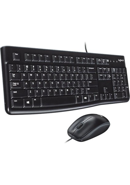 Logıtech MK120 USB Q Siyah Kablolu Klavye+Mouse Set