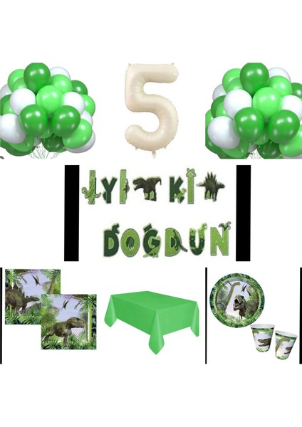 Mini Party Store Dinazor Vahşi Jurassic Parti Seti