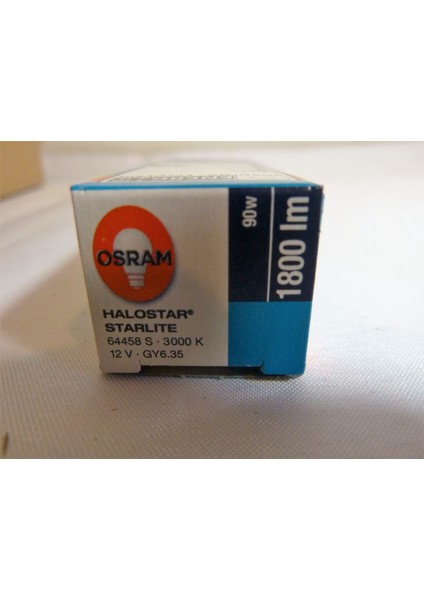 Osram 12V 90W Gy6,35 64458 S Iğne Bacak, Kapsül Halojen Ampul. 2 ad.