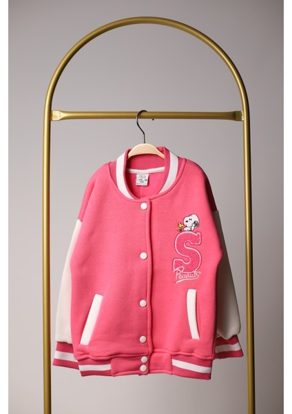 Snoopy Kız Çocuk Kolej Ceketi