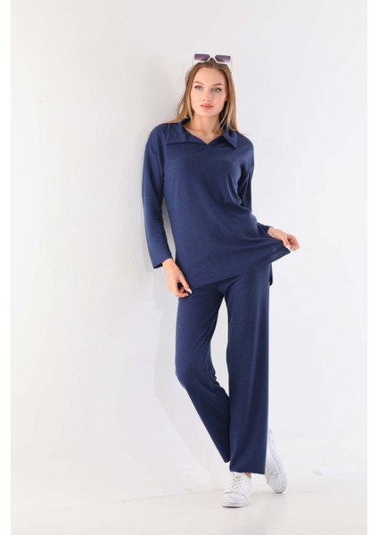 Ince Burgu Desen Bürümcük Tunik Pantolon Takım modelleri