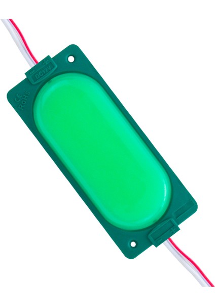 Powermaster 12 Volt 3 Watt Yeşil 85 x 35 mm IP65 220 240 Lümen 140 Derece Cob Mercekli Modül LED