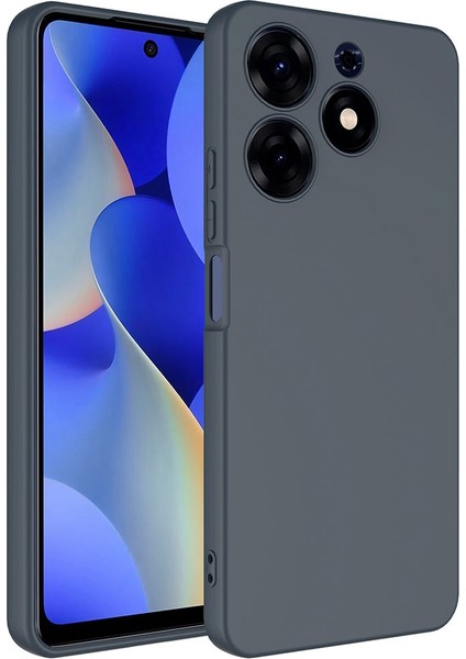 Caseworld Tecno Spark 10 Pro Kapak Içi Kadife Kamera Korumalı Lansman Silikon Kılıf - Petrol Mavisi